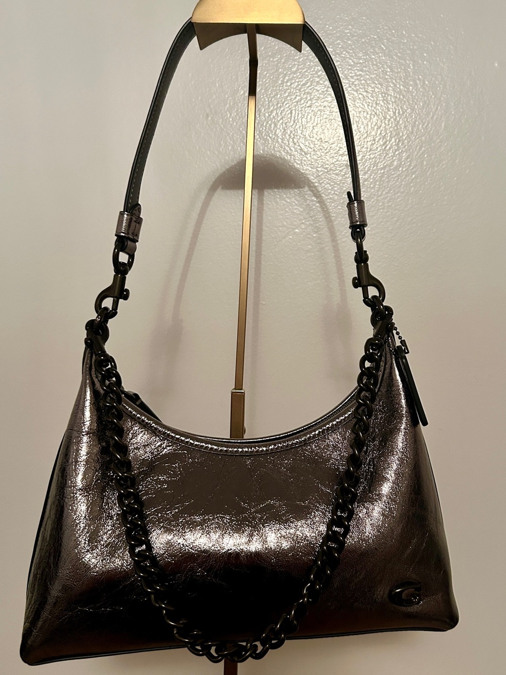 COACH Juliet Small Metallic Leather Shoulder Bag 25.  Sold Out!